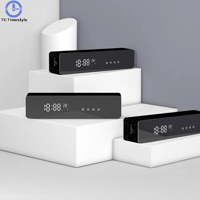 Wireless Bluetooth Speaker Alarm Clock LED Digital Dual Alarm Mirror Music Player Snooze Temperature Overweight Subwoofer
Wireless Bluetooth Speaker Alarm Clock LED Digital Dual Alarm Mirror Music Player Snooze Temperature Overweight Subwoofer