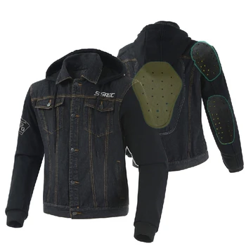 2020 New Casual Lapel Denim Motorcycle Clothing Dispensing Protector Drop-resistant Male Sweatshirt Riding Jacket 
2020 New Casual Lapel Denim Motorcycle Clothing Dispensing Protector Drop-resistant Male Sweatshirt Riding Jacket