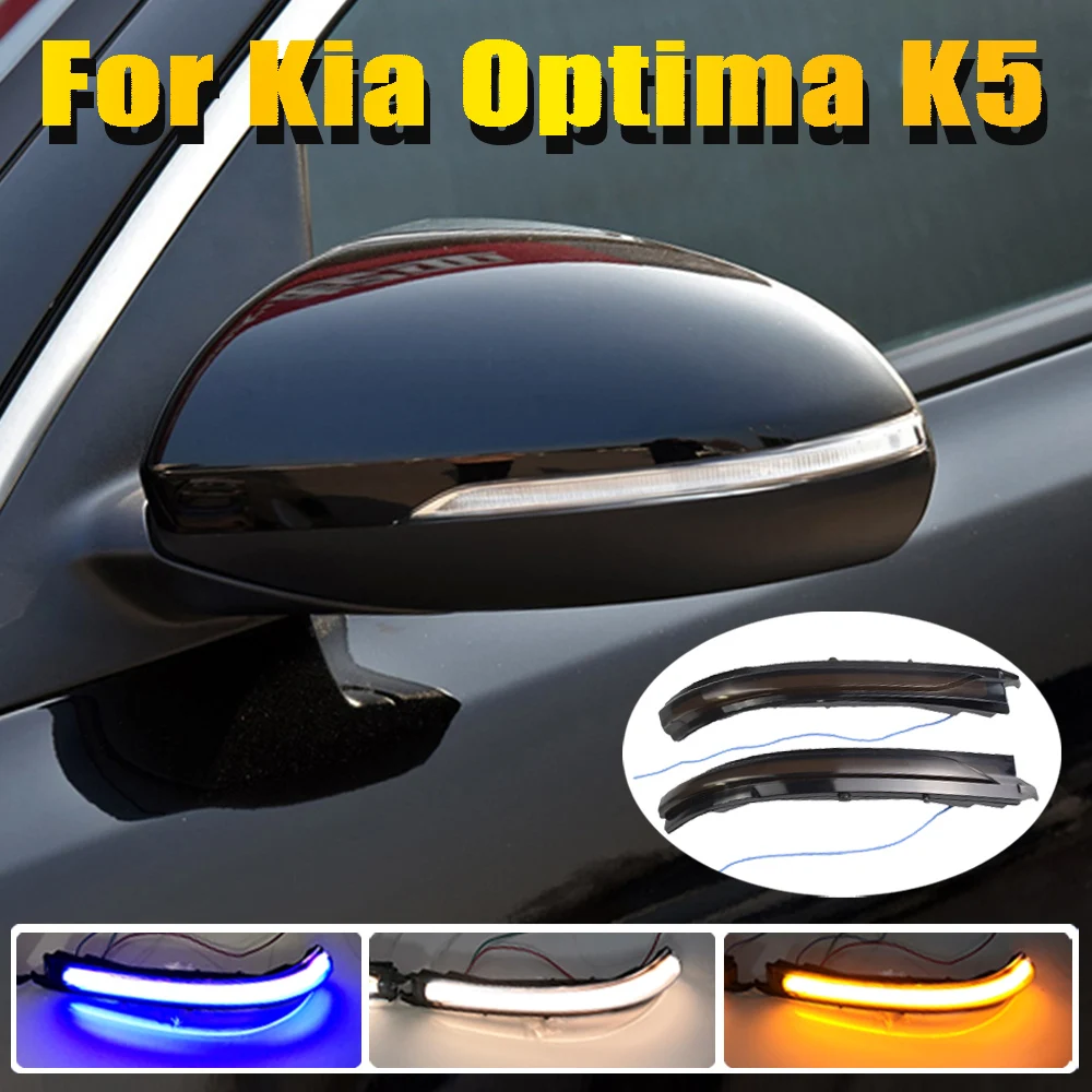 Dynamic LED Turn Signal Light Flowing Water Blinker Flashing Light Yellow Blue White For Kia Optima K5 TF 2016 2017 2018 2019
Dynamic LED Turn Signal Light Flowing Water Blinker Flashing Light Yellow Blue White For Kia Optima K5 TF 2016 2017 2018 2019