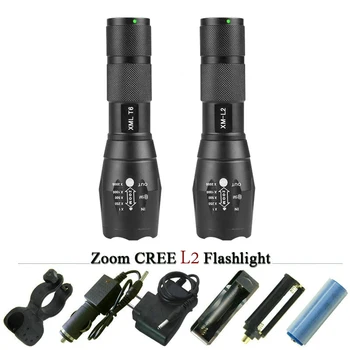 High quality L2 5000LM CREE XML T6 Torch Zoomable LED Flashlight Tactical Torch light for AAA or 18650 Rechargeable battery
High quality L2 5000LM CREE XML T6 Torch Zoomable LED Flashlight Tactical Torch light for AAA or 18650 Rechargeable battery