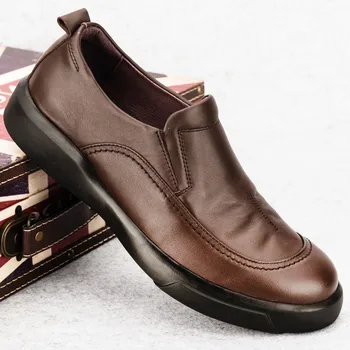 Summer Mens Office Spring Work Formal Genuine Leather Slip On Loafers Round Toe Male Driving Plus Size Dress Shoes
Summer Mens Office Spring Work Formal Genuine Leather Slip On Loafers Round Toe Male Driving Plus Size Dress Shoes