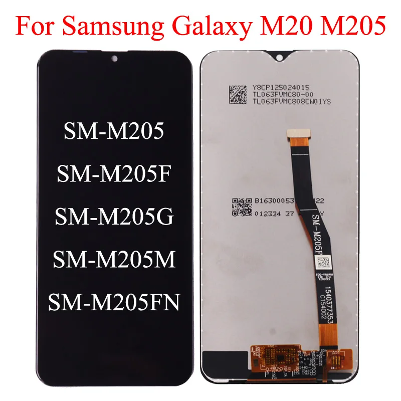 Оригинальный 6 3 "для Samsung M20 M205 SM M205F M205FN M205G M205M ЖК дисплей сенсорный экран