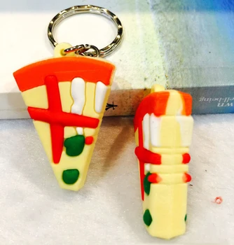 100pcs/Lot 3D Food Key Ring Hamburger Donut Ice Cream Pizza Keychain Cute Cartoon Key chain Toys Gift KeyRing
100pcs/Lot 3D Food Key Ring Hamburger Donut Ice Cream Pizza Keychain Cute Cartoon Key chain Toys Gift KeyRing