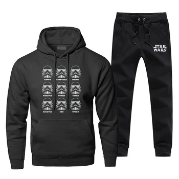 Men Star Wars Casual Sets Stormtrooper Emotions Print Funny Black Sportsman Wear Fashion Comfortable Pants Hip Hop Sweatshirt
Men Star Wars Casual Sets Stormtrooper Emotions Print Funny Black Sportsman Wear Fashion Comfortable Pants Hip Hop Sweatshirt