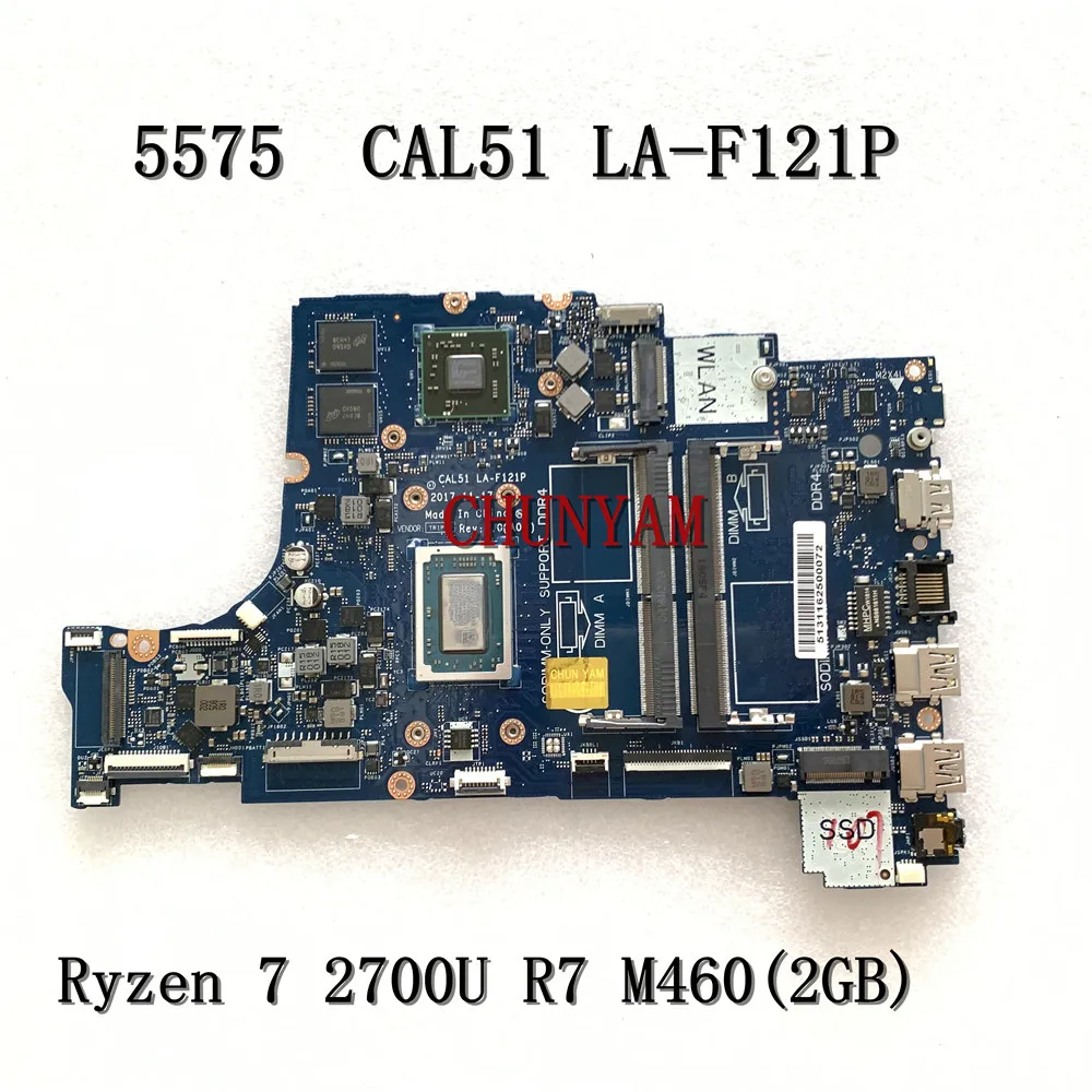 Новая материнская плата для ноутбука INSPIRON 5575 5775 версия 2700 R7 M460(2 ГБ) Φ P34C9 системная