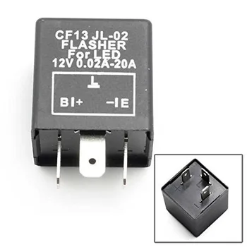 12V LED Flasher Frequency Square Flashing Flasher Lamps Motorcycle LED Lights Turn Signal Indicator Flash Relay
12V LED Flasher Frequency Square Flashing Flasher Lamps Motorcycle LED Lights Turn Signal Indicator Flash Relay