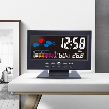 Creative Weather Forecast Clock with Temperature Humidity Time Date Display LED Table Desk Clock Computer Shape Digital Clock
Creative Weather Forecast Clock with Temperature Humidity Time Date Display LED Table Desk Clock Computer Shape Digital Clock
