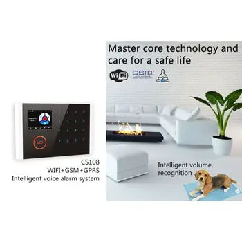 1Set CS108 Wireless WIFI GSM GPRS Smart Alarm System APP Remote Control RFID Card Home Security Kit with Colorful Screen SOS But
1Set CS108 Wireless WIFI GSM GPRS Smart Alarm System APP Remote Control RFID Card Home Security Kit with Colorful Screen SOS But