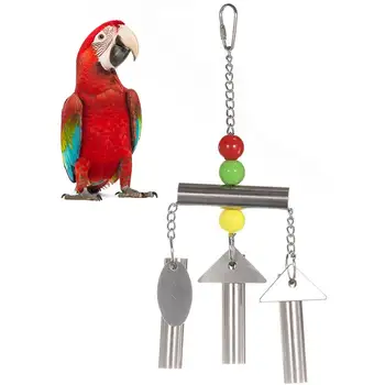 Kapmore 1pc Multifunction Parrot Bell Toys Stand Creative Stainless Steel Squirrel Bell Perch Bell Bird Cage Toy Pet Supplies
Kapmore 1pc Multifunction Parrot Bell Toys Stand Creative Stainless Steel Squirrel Bell Perch Bell Bird Cage Toy Pet Supplies