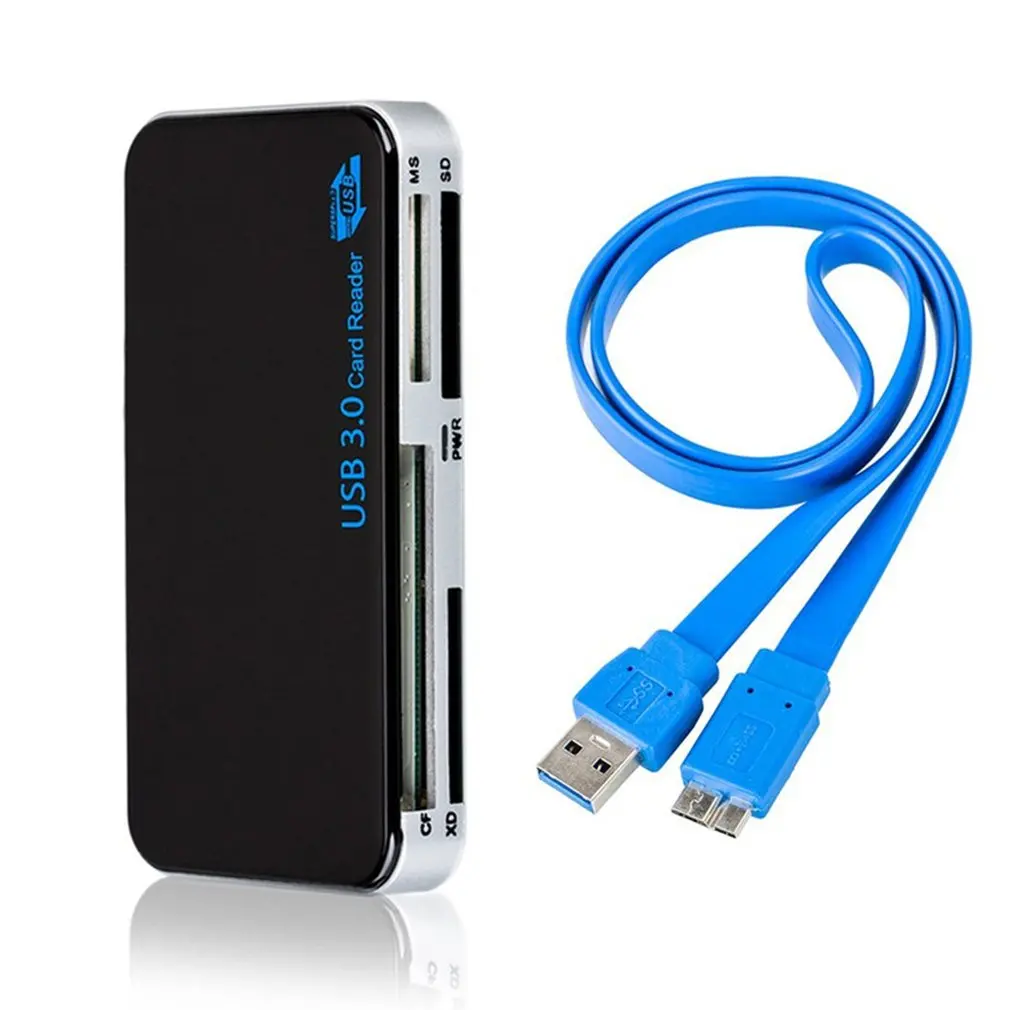 USB 3.0 All-in-1 Compact Flash Multi Card Reader Adapter 5Gbps High Speed USB Card Reader for TF SD XD CF Secure Digital Cards
USB 3.0 All-in-1 Compact Flash Multi Card Reader Adapter 5Gbps High Speed USB Card Reader for TF SD XD CF Secure Digital Cards
