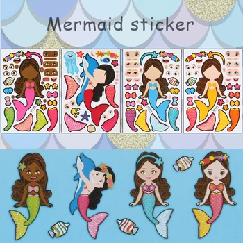 Cyuan 24pcs Make a Mermaid Alive Stickers Sheets Pin the Mermaid Party Games Fun Activity for Kids Girl Mermaid Birthday Favors
Cyuan 24pcs Make a Mermaid Alive Stickers Sheets Pin the Mermaid Party Games Fun Activity for Kids Girl Mermaid Birthday Favors