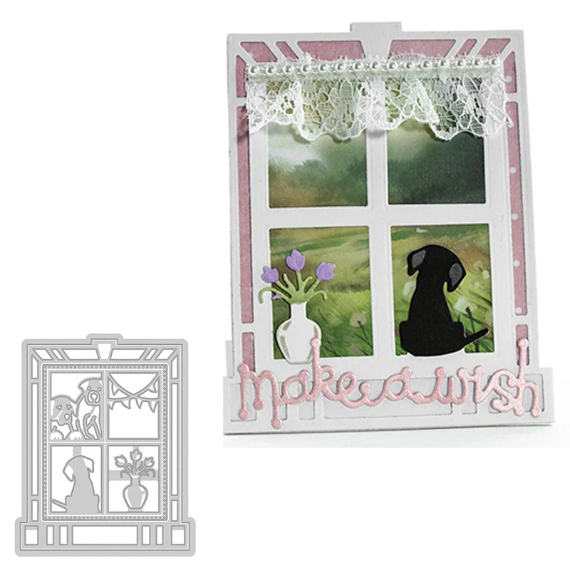 Cute Dog Sit By Window Scene Metal Cutting Dies Stencils Cute Dog Sit By Window Die Cut For Card Making DIY New2019 Crafts Cards
Cute Dog Sit By Window Scene Metal Cutting Dies Stencils Cute Dog Sit By Window Die Cut For Card Making DIY New2019 Crafts Cards