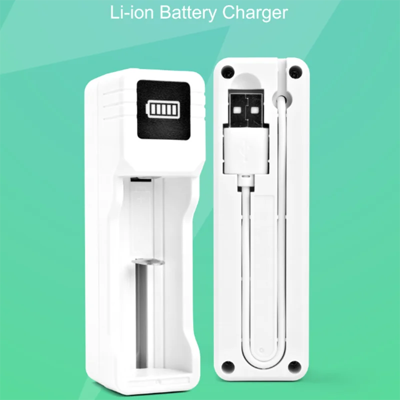 Rechargeable Batteries Intelligent Digicharger Single Slot Smart USB Lithium Battery Charger with Indicator for 18650 Li-ion
Rechargeable Batteries Intelligent Digicharger Single Slot Smart USB Lithium Battery Charger with Indicator for 18650 Li-ion