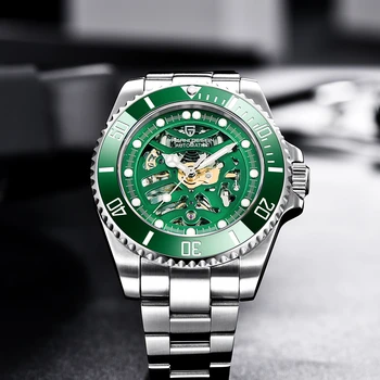 PAGANI DESIGN 100M Waterproof Stainless Steel Mechanical Wristwatch Luxury Brand Mens Automatic Watches Fashion Cutout Men Watch
PAGANI DESIGN 100M Waterproof Stainless Steel Mechanical Wristwatch Luxury Brand Mens Automatic Watches Fashion Cutout Men Watch