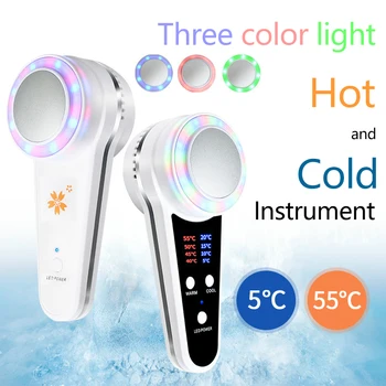 Cryotherapy Face Lifting Hot Cold Hammer Electric Anti Aging Skin Tightening Device Skin Rejuvenation Spa Facial Skin Massager 
Cryotherapy Face Lifting Hot Cold Hammer Electric Anti Aging Skin Tightening Device Skin Rejuvenation Spa Facial Skin Massager