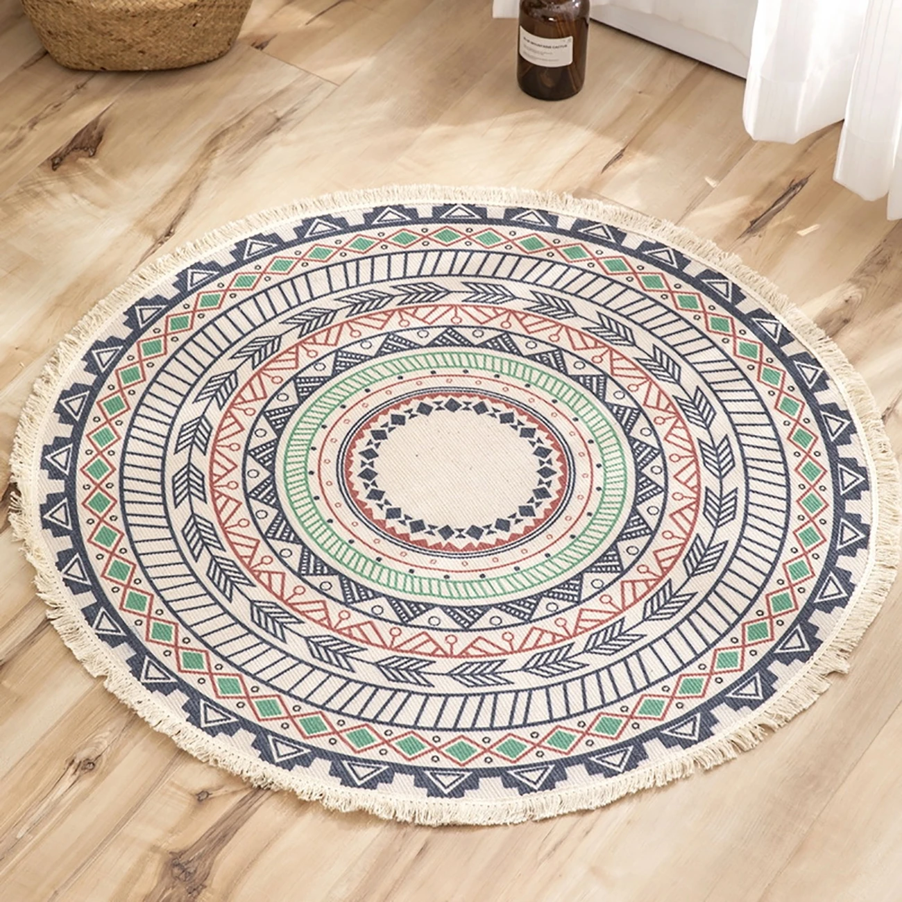 Nordic Round Carpet For Living Room Boho Ethnic Bedroom Tassel Rugs Anti Slip Prayer Floor Mat Mandala Hand Knotted Carpet Khaki
Nordic Round Carpet For Living Room Boho Ethnic Bedroom Tassel Rugs Anti Slip Prayer Floor Mat Mandala Hand Knotted Carpet Khaki