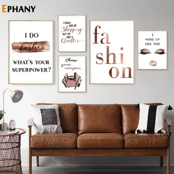 Modern Fashion Positive Quotes Painting Makeup Artwork Poster Canvas Print Beauty Salon Wall Art Picture Girl Room Decoration
Modern Fashion Positive Quotes Painting Makeup Artwork Poster Canvas Print Beauty Salon Wall Art Picture Girl Room Decoration
