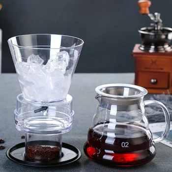 500ml Cold Brew Coffee Maker Adjustable Rate Dripper Glass Coffee Pot Espresso Coffe Maker with PP Large Filter Cup Percolator
500ml Cold Brew Coffee Maker Adjustable Rate Dripper Glass Coffee Pot Espresso Coffe Maker with PP Large Filter Cup Percolator