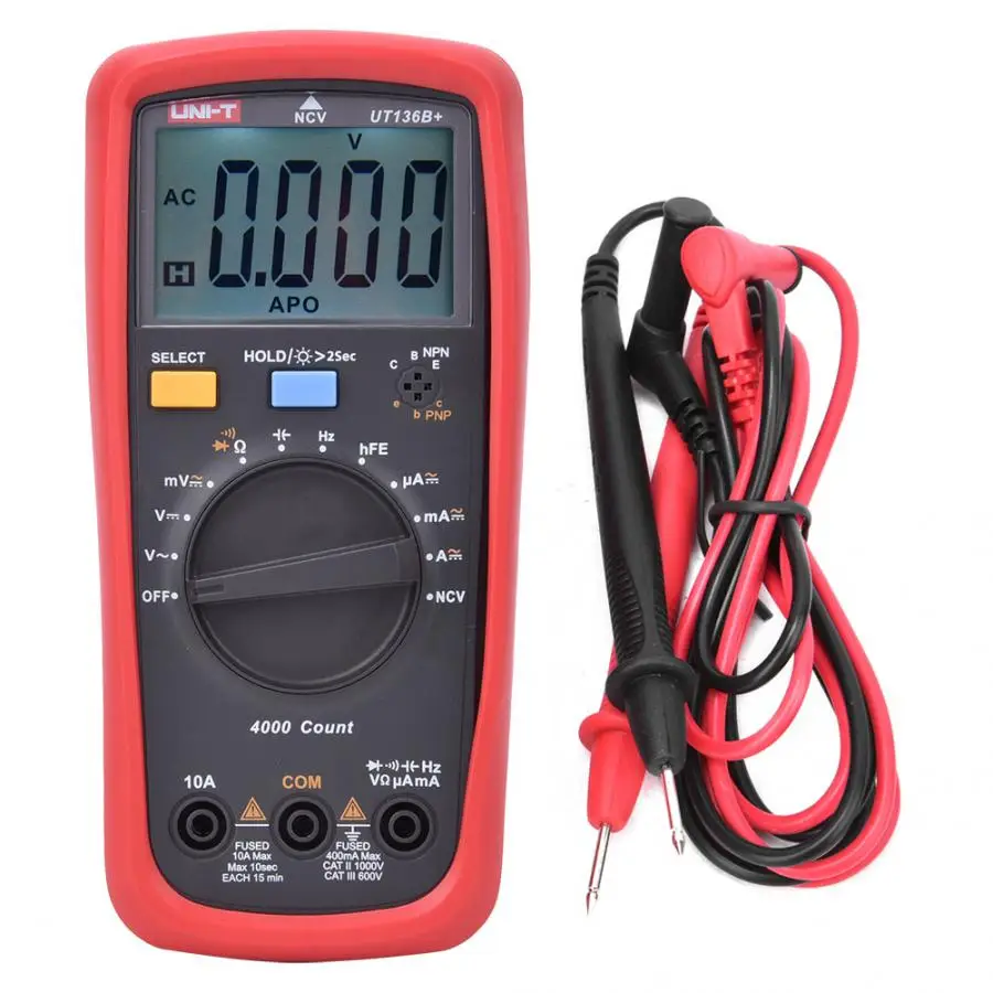 UNI-T UT136B+ Portable Automatic Range Digital Multimeter Capacitance Resistance Tester | Инструменты