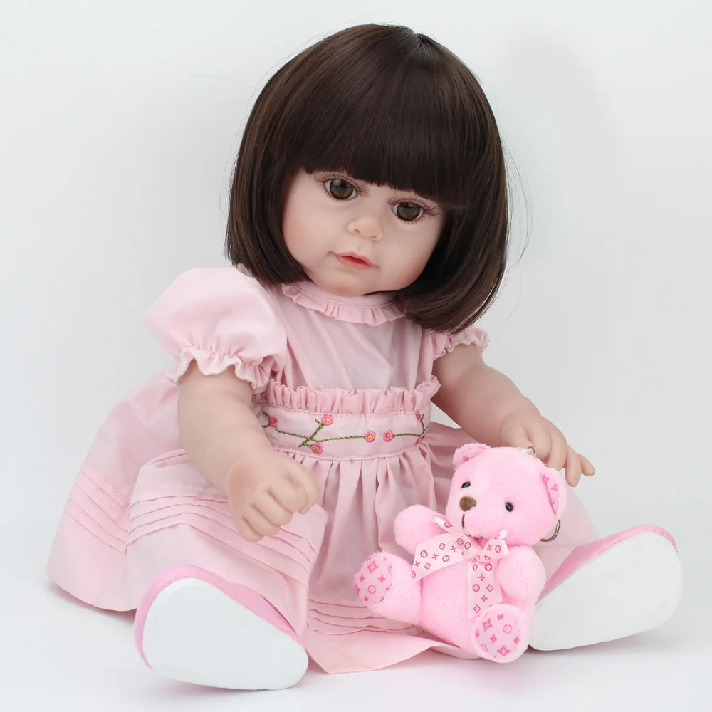 17 Inch Full Vinyl Silicone Reborn Baby Dolls Lifelike Girl Doll Bath Toy Cute Bebe reborn Menina Lol dolls Birthday Gifts
17 Inch Full Vinyl Silicone Reborn Baby Dolls Lifelike Girl Doll Bath Toy Cute Bebe reborn Menina Lol dolls Birthday Gifts