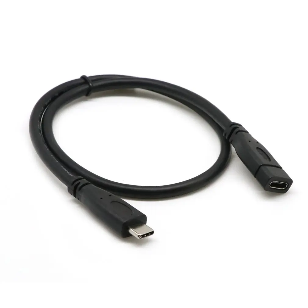 Type C USB 3.1 Male to USB-C Female Extension Data Cable Extender Cord 0.5 Meter Durable Black Color
Type C USB 3.1 Male to USB-C Female Extension Data Cable Extender Cord 0.5 Meter Durable Black Color