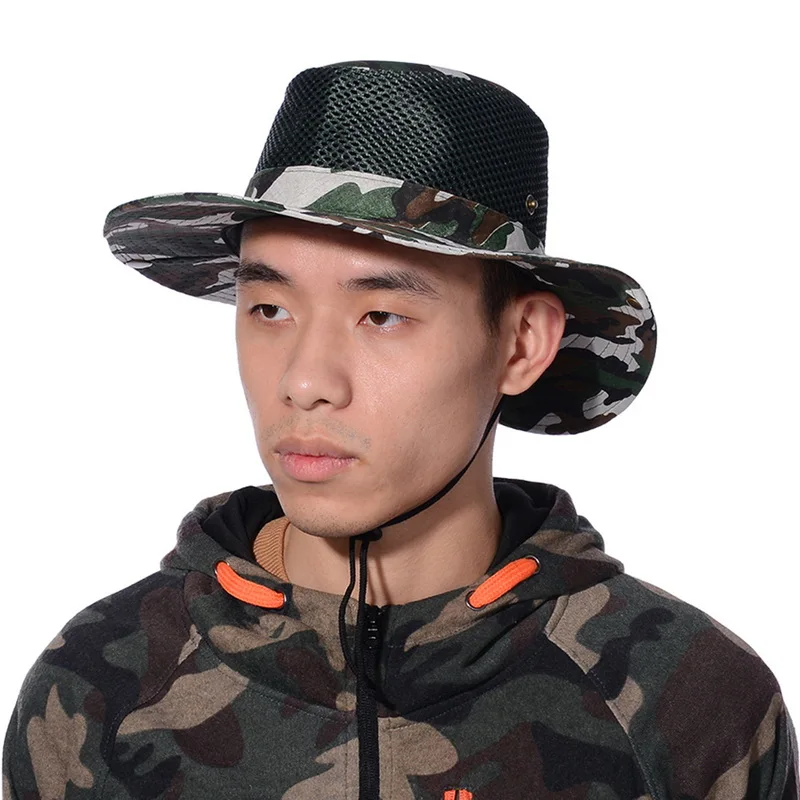 Unisex Outdoor Mesh Breathable Sun Hat Digital Camouflage Bucket Hat Adjustable Drawstring Design for Fishing Hiking Camping
Unisex Outdoor Mesh Breathable Sun Hat Digital Camouflage Bucket Hat Adjustable Drawstring Design for Fishing Hiking Camping