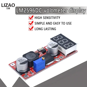 LM2596S Red voltmeter display DC-DC LM2596 3A adjustable power supply step-down module with digital tube
LM2596S Red voltmeter display DC-DC LM2596 3A adjustable power supply step-down module with digital tube