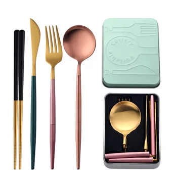 5PCS Stainless Steel Pocket-Sized Foldable Flatware Set Camping Tableware Reusable Set With Spoon Fork Chopsticks Portable Case
5PCS Stainless Steel Pocket-Sized Foldable Flatware Set Camping Tableware Reusable Set With Spoon Fork Chopsticks Portable Case