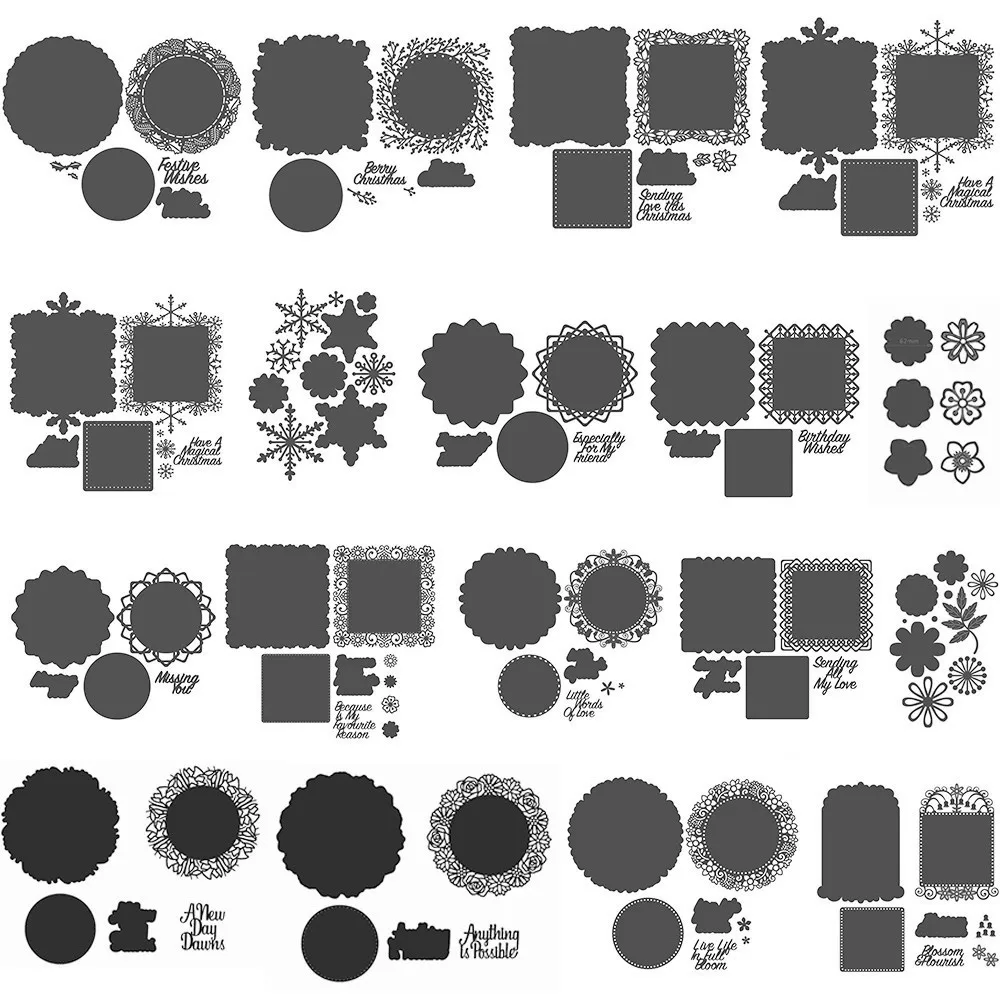 Multi-piece set Layer Frame Petal Snowflake Metal Cutting Dies Stencils For DIY Scrapbooking Decor Embossing Handcraft Die Cut
Multi-piece set Layer Frame Petal Snowflake Metal Cutting Dies Stencils For DIY Scrapbooking Decor Embossing Handcraft Die Cut