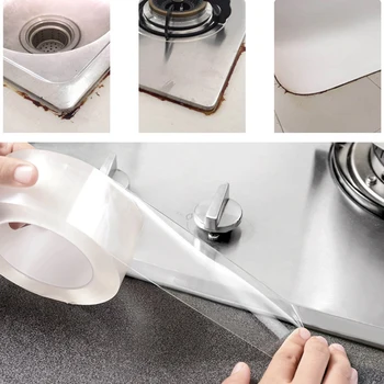 Flexible Sealing Strip DIY Kitchen Caulk Repair Tape Bathroom For Sealing The Seams Of Gas Sink Basin Bathtub Wall
Flexible Sealing Strip DIY Kitchen Caulk Repair Tape Bathroom For Sealing The Seams Of Gas Sink Basin Bathtub Wall