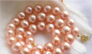 FREE SHIPPING 9-10mm 100% natural pink freshwater pearl necklace 18inch 
FREE SHIPPING 9-10mm 100% natural pink freshwater pearl necklace 18inch