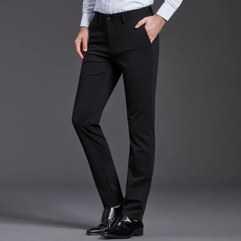 2021 Men's Spring Autumn Fashion Business Casual Long Pants Suit Pants Male Elastic Straight Formal Trousers Plus Big Size 29-40
2021 Men's Spring Autumn Fashion Business Casual Long Pants Suit Pants Male Elastic Straight Formal Trousers Plus Big Size 29-40