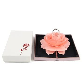 Beautiful Rose Flower Jewelry Storage Holder Unique Pop Up Rose Wedding Engagement Rings Box Women Valentine's Day Gift Box
Beautiful Rose Flower Jewelry Storage Holder Unique Pop Up Rose Wedding Engagement Rings Box Women Valentine's Day Gift Box