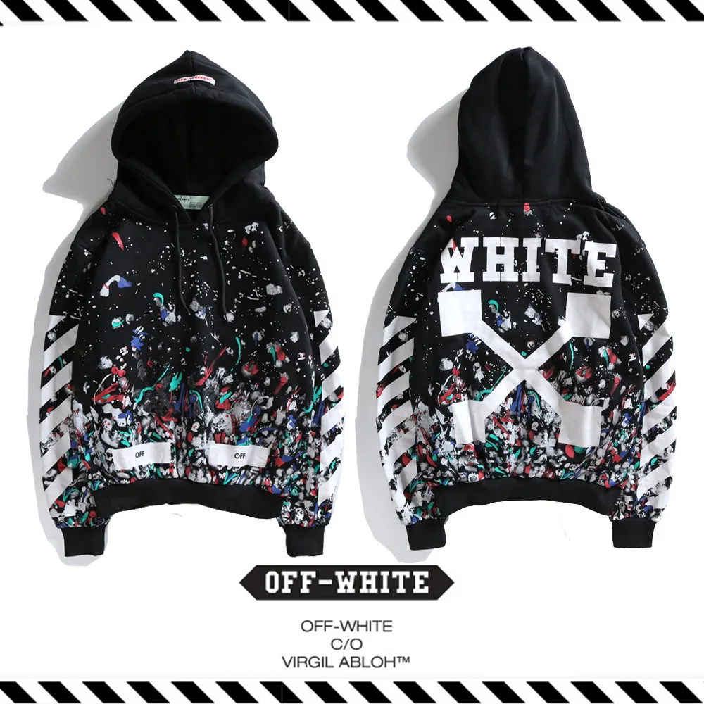 2018 Autumn And Winter FW Europe And America Popular Brand off Fireworks Ink plus Velvet Hoodie Ow COUPLE'S White Versitile Fash
2018 Autumn And Winter FW Europe And America Popular Brand off Fireworks Ink plus Velvet Hoodie Ow COUPLE'S White Versitile Fash