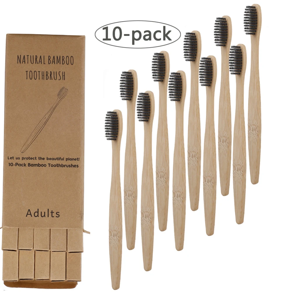 10pcs Natural Bamboo Charcoal Toothbrushes Soft Bristles Oral Care Travel Tooth Brush Bamboo Charcoal Toothbrushes
10pcs Natural Bamboo Charcoal Toothbrushes Soft Bristles Oral Care Travel Tooth Brush Bamboo Charcoal Toothbrushes
