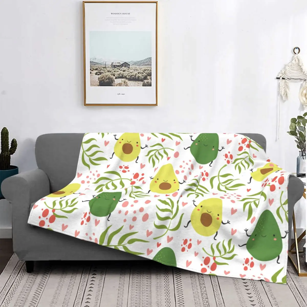 Happy Avocado Blanket Avocados Lover Fleece Awesome Warm Throw Blankets for Bedspread Decoration
Happy Avocado Blanket Avocados Lover Fleece Awesome Warm Throw Blankets for Bedspread Decoration