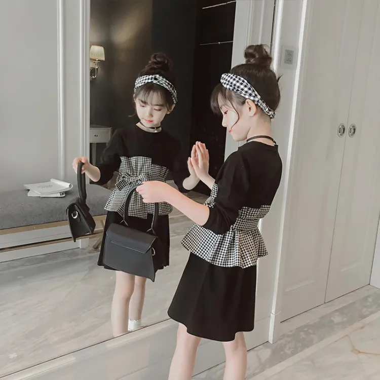2019 New Style Girls' Plaid Dress Children Korean-style Little Girl Spring And Autumn Long Sleeve Skirt
2019 New Style Girls' Plaid Dress Children Korean-style Little Girl Spring And Autumn Long Sleeve Skirt