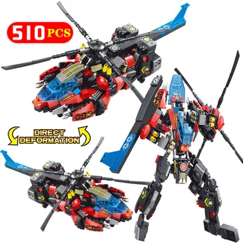 510PCS City Police Mech Deformation Robot model Building Block Military Technic Helicopter Warframe Brick Toys For children gift
510PCS City Police Mech Deformation Robot model Building Block Military Technic Helicopter Warframe Brick Toys For children gift