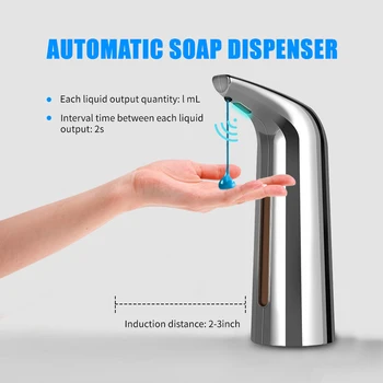 400mL Automatic Soap Dispenser Infrared Hand-free Touchless Dish Liquid Lotion Gel Shampoo Chamber Auto for Bathroom Kitchen
400mL Automatic Soap Dispenser Infrared Hand-free Touchless Dish Liquid Lotion Gel Shampoo Chamber Auto for Bathroom Kitchen