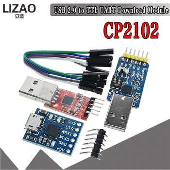 CP2102 USB 2.0 to UART TTL 5PIN Connector Module Serial Converter STC Replace FT232 CH340 PL2303
CP2102 USB 2.0 to UART TTL 5PIN Connector Module Serial Converter STC Replace FT232 CH340 PL2303