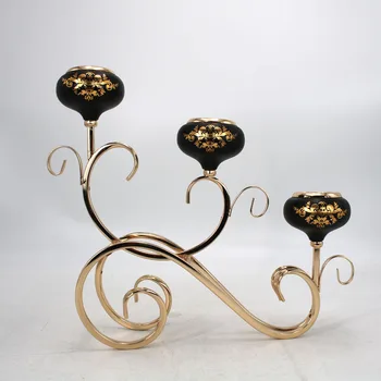 new design 3Heads black gold three Candle Holder Gold Wedding candelabros/ Centerpiece Center table Decoration Candlestick
new design 3Heads black gold three Candle Holder Gold Wedding candelabros/ Centerpiece Center table Decoration Candlestick