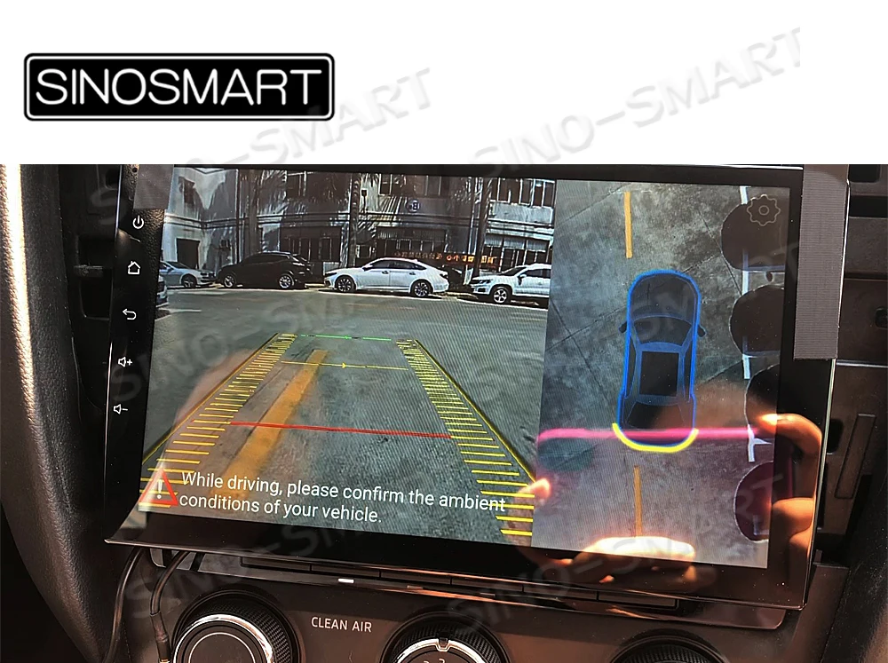 Flash Deal Sinosmart  Android 8.1 2Din IPS/QLED 2.5D screen car gps multimedia radio navigation player for Axela CX-4 2