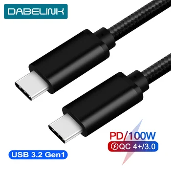 USB C PD 100W Cable Quick Charge QC 4.0 3.0 Type C Power delivery USB 3.2 gen1 cable for Xiaomi Redmi Note 8 Pro Fast Charging
USB C PD 100W Cable Quick Charge QC 4.0 3.0 Type C Power delivery USB 3.2 gen1 cable for Xiaomi Redmi Note 8 Pro Fast Charging