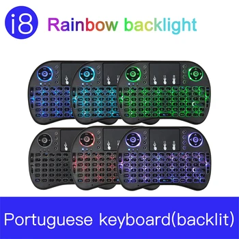 7 color backlit i8 Mini Wireless Keyboard 2.4ghz English Russian Spanish Air Mouse with Touchpad Remote Control Android TV Box
7 color backlit i8 Mini Wireless Keyboard 2.4ghz English Russian Spanish Air Mouse with Touchpad Remote Control Android TV Box