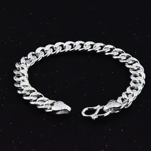 13mm 999 Pure Silver Men's Bracelet Domineering Sterling Silver Couple Bracelet Fashion Horse Whip Blessing Word Bracelets
13mm 999 Pure Silver Men's Bracelet Domineering Sterling Silver Couple Bracelet Fashion Horse Whip Blessing Word Bracelets