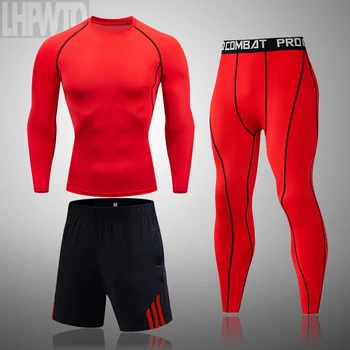 Men Gym Fitness Clothing Thermal underwear Quick Dry Compression Suit Men's Running Set Fitness Tight Sport Suit Outdoor Jogging 
Men Gym Fitness Clothing Thermal underwear Quick Dry Compression Suit Men's Running Set Fitness Tight Sport Suit Outdoor Jogging