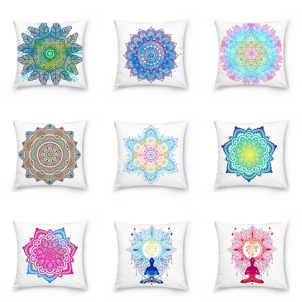Double Side Mandala Cushion Cover 45*45cm Decorative Pillowcase Home Sofa Bed Decoration Pillowcover
Double Side Mandala Cushion Cover 45*45cm Decorative Pillowcase Home Sofa Bed Decoration Pillowcover