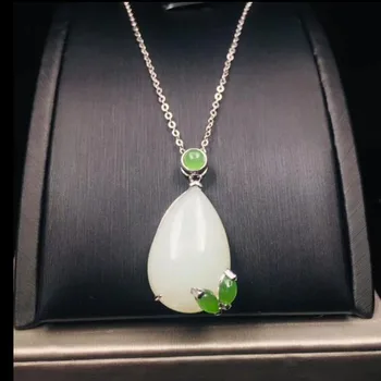 Boutique Jewelry,Hetian White Jade Pendant, S925 Silver Inlay Fashion Natural Female Pendant 
Boutique Jewelry,Hetian White Jade Pendant, S925 Silver Inlay Fashion Natural Female Pendant