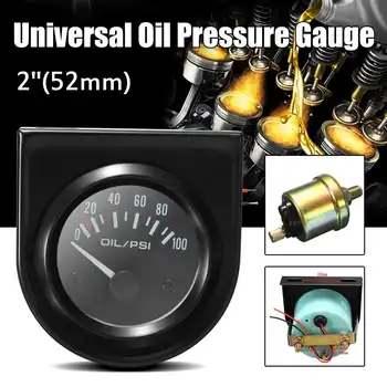 Universal Car Oil Pressure Gauge 2" 52mm 0-100 PSI LED White Light Black shell Car Gauge with Oil Pressure Sensor
Universal Car Oil Pressure Gauge 2" 52mm 0-100 PSI LED White Light Black shell Car Gauge with Oil Pressure Sensor