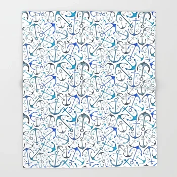 Nautical Watercolour Anchors Blanket 3D Flannel Blanket for Bed Fleece Throw Funny Plush Bedspreads Wholesale 
Nautical Watercolour Anchors Blanket 3D Flannel Blanket for Bed Fleece Throw Funny Plush Bedspreads Wholesale